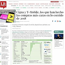 Cigna y T-Mobile, los que han hecho las compras ms caras en lo corrido de 2018